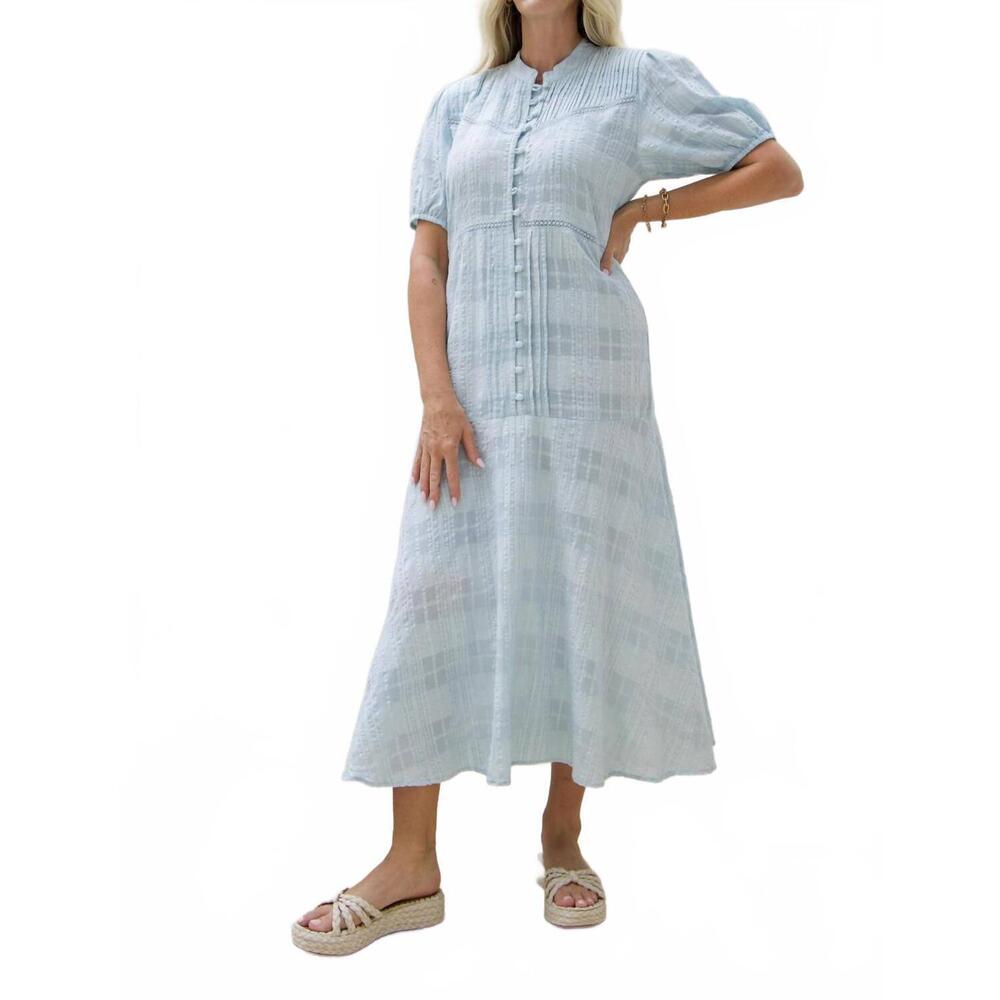 NEW EXVOTO sophie maxi dress in whispering blue